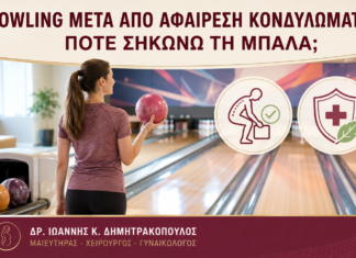 Bowling μετά από Αφαίρεση Κονδυλωμάτων: Πότε Σηκώνω τη Μπάλα; - Δρ. Ιωάννης Κ. Δημητρακόπουλος