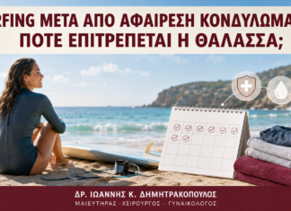 Surfing μετά από Αφαίρεση Κονδυλωμάτων: Πότε Επιτρέπεται η Θάλασσα; - Δρ. Ιωάννης Κ. Δημητρακόπουλος