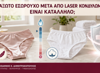 Μεταξωτό Εσώρουχο μετά από Laser Κονδυλωμάτων: Είναι Κατάλληλο; - Δρ. Ιωάννης Κ. Δημητρακόπουλος