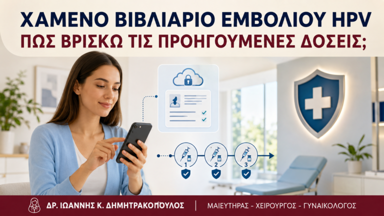 Χαμένο Βιβλιάριο Εμβολίου HPV: Πώς Βρίσκω τις Προηγούμενες Δόσεις; - Δρ. Ιωάννης Κ. Δημητρακόπουλος