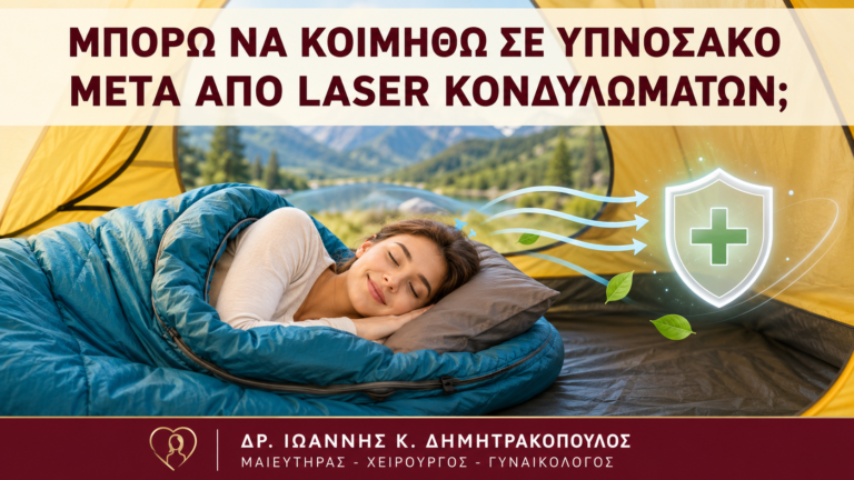 Μπορώ να Κοιμηθώ σε Υπνόσακο μετά από Laser Κονδυλωμάτων; - Δρ. Ιωάννης Κ. Δημητρακόπουλος