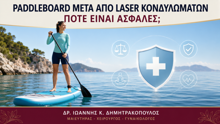 Paddleboard μετά από Laser Κονδυλωμάτων: Πότε Είναι Ασφαλές; - Δρ. Ιωάννης Κ. Δημητρακόπουλος