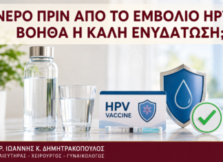 Νερό πριν από το Εμβόλιο HPV: Βοηθά η Καλή Ενυδάτωση; - Δρ. Ιωάννης Κ. Δημητρακόπουλος