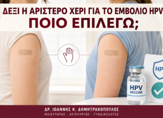 Δεξί ή Αριστερό Χέρι για το Εμβόλιο HPV: Ποιο Επιλέγω; - Δρ. Ιωάννης Κ. Δημητρακόπουλος