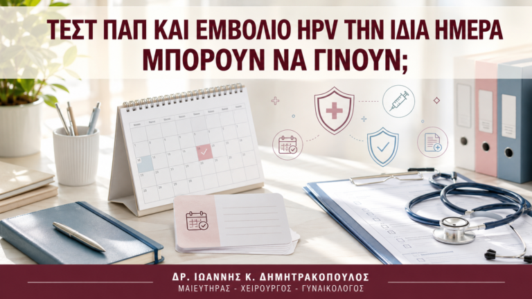 Τεστ Παπ και Εμβόλιο HPV την Ίδια Ημέρα: Μπορούν να Γίνουν; - Δρ. Ιωάννης Κ. Δημητρακόπουλος