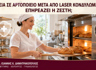Εργασία σε Αρτοποιείο μετά από Laser Κονδυλωμάτων: Επηρεάζει η Ζέστη; - Δρ. Ιωάννης Κ. Δημητρακόπουλος