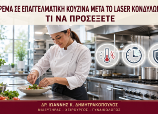 Μαγείρεμα σε Επαγγελματική Κουζίνα μετά το Laser Κονδυλωμάτων: Τι να Προσέξετε - Δρ. Ιωάννης Κ. Δημητρακόπουλος