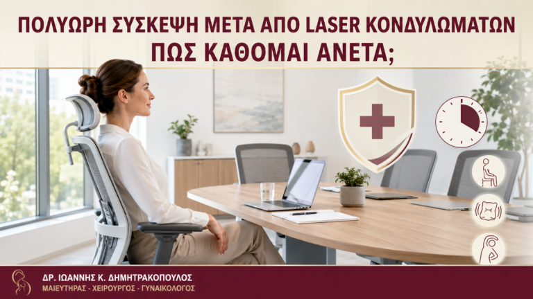 Πολύωρη Σύσκεψη μετά από Laser Κονδυλωμάτων: Πώς Κάθομαι Άνετα; - Δρ. Ιωάννης Κ. Δημητρακόπουλος