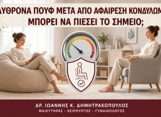 Πολυθρόνα Πουφ μετά από Αφαίρεση Κονδυλωμάτων: Μπορεί να Πιέσει το Σημείο; Πολυθρόνα Πουφ μετά από Αφαίρεση Κονδυλωμάτων: Μπορεί να Πιέσει το Σημείο; - Δρ. Ιωάννης Κ. Δημητρακόπουλος