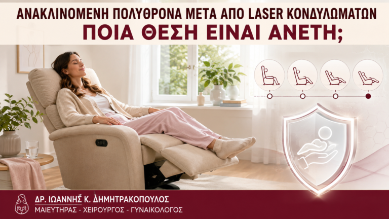 Ανακλινόμενη Πολυθρόνα μετά από Laser Κονδυλωμάτων: Ποια Θέση Είναι Άνετη; - Δρ. Ιωάννης Κ. Δημητρακόπουλος