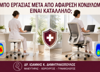 Σκαμπό Εργασίας μετά από Αφαίρεση Κονδυλωμάτων: Είναι Κατάλληλο; - Δρ. Ιωάννης Κ. Δημητρακόπουλος
