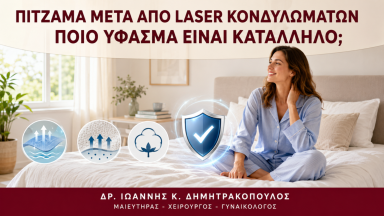 Πιτζάμα μετά από Laser Κονδυλωμάτων: Ποιο Ύφασμα Είναι Κατάλληλο; - Δρ. Ιωάννης Κ. Δημητρακόπουλος