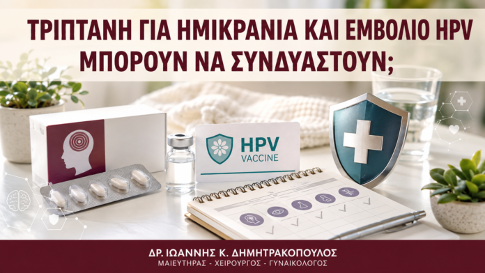Τριπτάνη για Ημικρανία και Εμβόλιο HPV: Μπορούν να Συνδυαστούν; Τριπτάνη για Ημικρανία και Εμβόλιο HPV: Μπορούν να Συνδυαστούν; - Δρ. Ιωάννης Κ. Δημητρακόπουλος