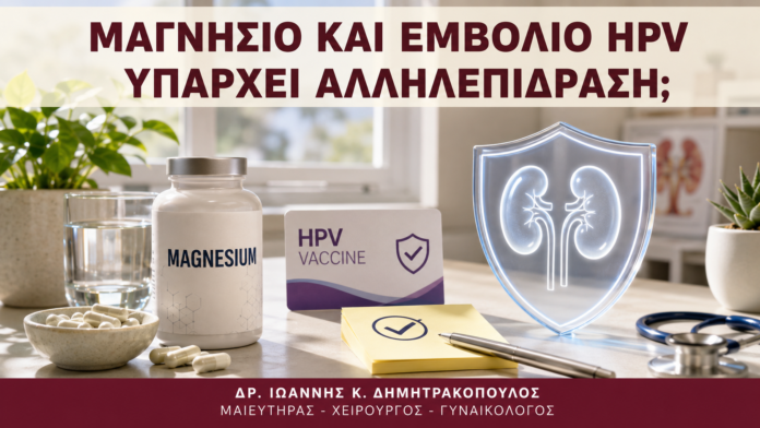 Μαγνήσιο και Εμβόλιο HPV: Υπάρχει Αλληλεπίδραση; - Δρ. Ιωάννης Κ. Δημητρακόπουλος