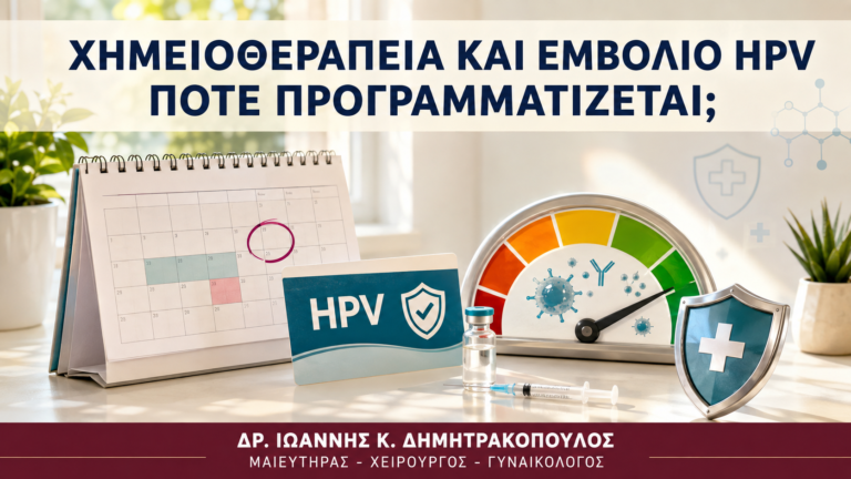 Χημειοθεραπεία και Εμβόλιο HPV: Πότε Προγραμματίζεται; - Δρ. Ιωάννης Κ. Δημητρακόπουλος