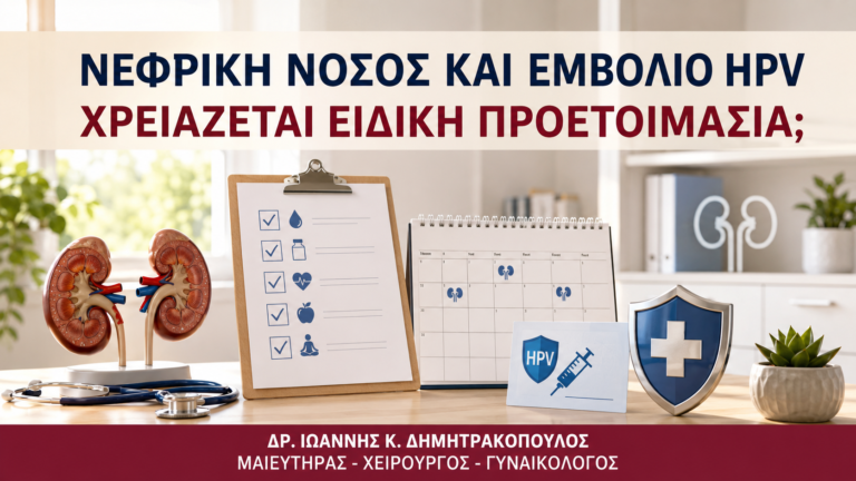 Νεφρική Νόσος και Εμβόλιο HPV: Χρειάζεται Ειδική Προετοιμασία; - Δρ. Ιωάννης Κ. Δημητρακόπουλος