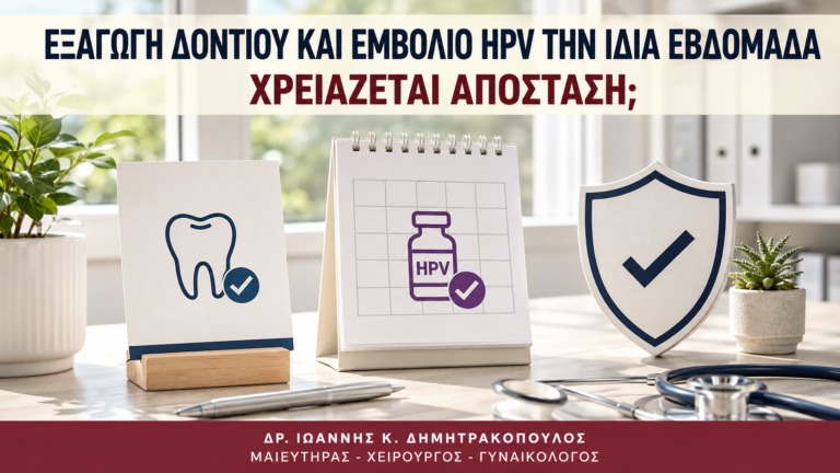 Εξαγωγή Δοντιού και Εμβόλιο HPV την Ίδια Εβδομάδα: Χρειάζεται Απόσταση; - Δρ. Ιωάννης Κ. Δημητρακόπουλος