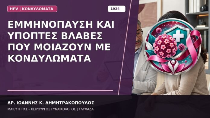 Εμμηνόπαυση και Ύποπτες Βλάβες που Μοιάζουν με Κονδυλώματα Εμμηνόπαυση και Ύποπτες Βλάβες που Μοιάζουν με Κονδυλώματα