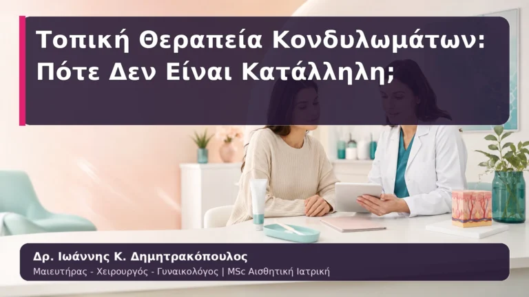 Τοπική Θεραπεία Κονδυλωμάτων: Πότε Δεν Είναι Κατάλληλη;