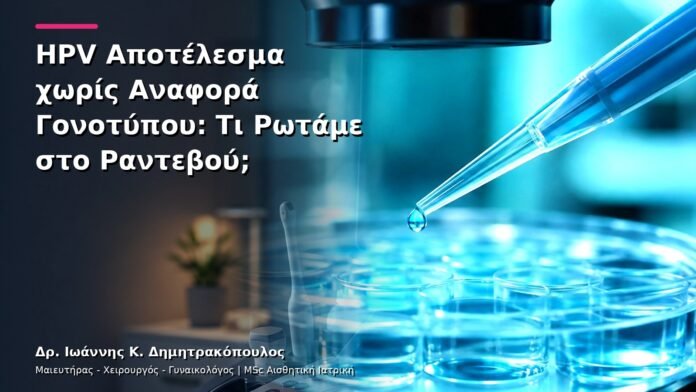 HPV Αποτέλεσμα χωρίς Αναφορά Γονοτύπου: Τι Ρωτάμε στο Ραντεβού;