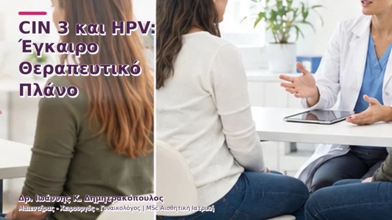 CIN 3 και HPV: Έγκαιρο Θεραπευτικό Πλάνο