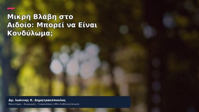 Μικρή Βλάβη στο Αιδοίο: Μπορεί να Είναι Κονδύλωμα; Μικρή Βλάβη στο Αιδοίο: Μπορεί να Είναι Κονδύλωμα; - Δρ. Ιωάννης Κ. Δημητρακόπουλος