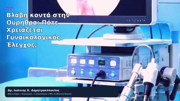 Βλάβη κοντά στην Ουρήθρα: Πότε Χρειάζεται Γυναικολογικός Έλεγχος; Βλάβη κοντά στην Ουρήθρα: Πότε Χρειάζεται Γυναικολογικός Έλεγχος; - Δρ. Ιωάννης Κ. Δημητρακόπουλος