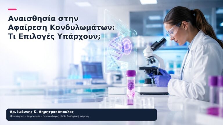 Αναισθησία στην Αφαίρεση Κονδυλωμάτων: Τι Επιλογές Υπάρχουν; - Δρ. Ιωάννης Κ. Δημητρακόπουλος