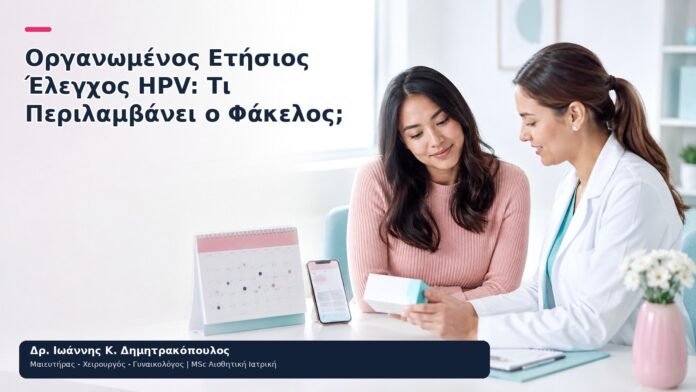 Οργανωμένος Ετήσιος Έλεγχος HPV: Τι Περιλαμβάνει ο Φάκελος; Οργανωμένος Ετήσιος Έλεγχος HPV: Τι Περιλαμβάνει ο Φάκελος; - Δρ. Ιωάννης Κ. Δημητρακόπουλος