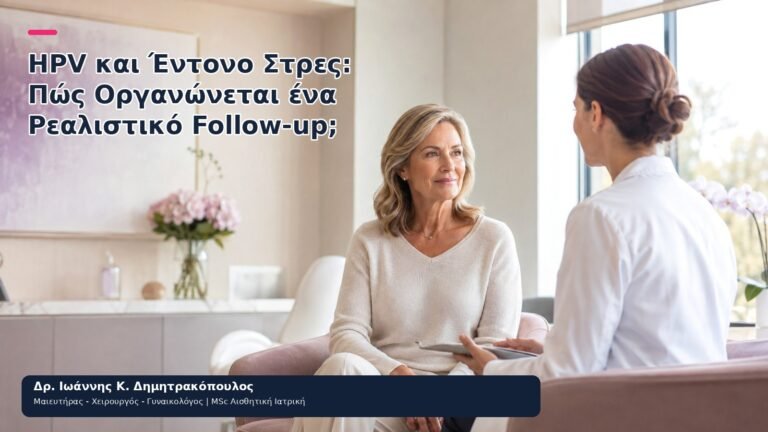 HPV και Έντονο Στρες: Πώς Οργανώνεται ένα Ρεαλιστικό Follow-up; - Δρ. Ιωάννης Κ. Δημητρακόπουλος