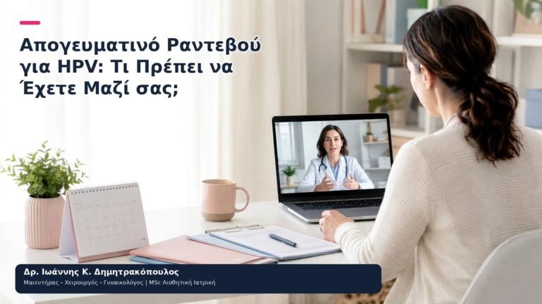 Απογευματινό Ραντεβού για HPV: Τι Πρέπει να Έχετε Μαζί σας; - Δρ. Ιωάννης Κ. Δημητρακόπουλος