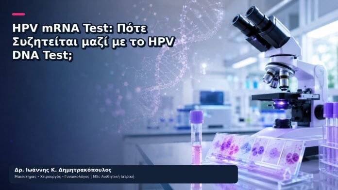 HPV mRNA Test: Πότε Συζητείται μαζί με το HPV DNA Test; HPV mRNA Test: Πότε Συζητείται μαζί με το HPV DNA Test; - Δρ. Ιωάννης Κ. Δημητρακόπουλος