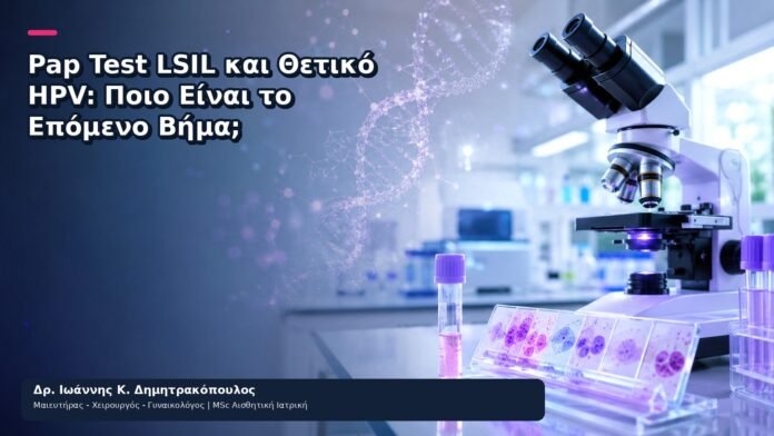 Pap Test LSIL και Θετικό HPV: Ποιο Είναι το Επόμενο Βήμα; Pap Test LSIL και Θετικό HPV: Ποιο Είναι το Επόμενο Βήμα; - Δρ. Ιωάννης Κ. Δημητρακόπουλος
