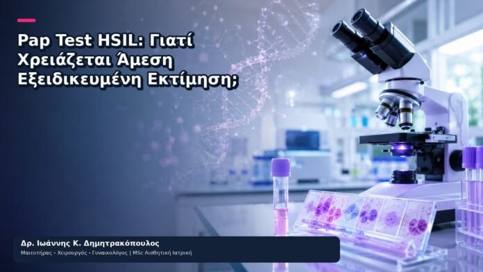 Pap Test HSIL: Γιατί Χρειάζεται Άμεση Εξειδικευμένη Εκτίμηση; Pap Test HSIL: Γιατί Χρειάζεται Άμεση Εξειδικευμένη Εκτίμηση; - Δρ. Ιωάννης Κ. Δημητρακόπουλος