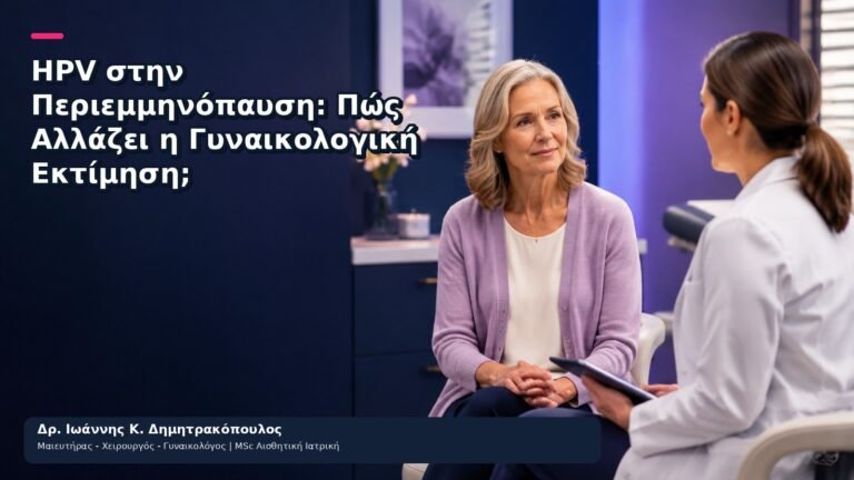 HPV στην Περιεμμηνόπαυση: Πώς Αλλάζει η Γυναικολογική Εκτίμηση; - Δρ. Ιωάννης Κ. Δημητρακόπουλος
