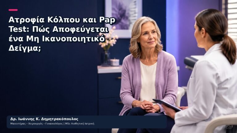 Ατροφία Κόλπου και Pap Test: Πώς Αποφεύγεται ένα Μη Ικανοποιητικό Δείγμα; - Δρ. Ιωάννης Κ. Δημητρακόπουλος