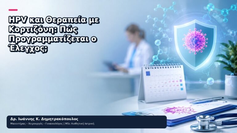 HPV και Θεραπεία με Κορτιζόνη: Πώς Προγραμματίζεται ο Έλεγχος; - Δρ. Ιωάννης Κ. Δημητρακόπουλος