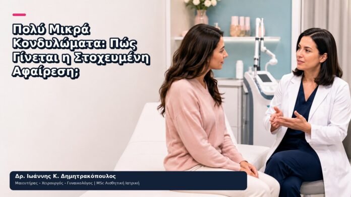 Πολύ Μικρά Κονδυλώματα: Πώς Γίνεται η Στοχευμένη Αφαίρεση; Πολύ Μικρά Κονδυλώματα: Πώς Γίνεται η Στοχευμένη Αφαίρεση; - Δρ. Ιωάννης Κ. Δημητρακόπουλος