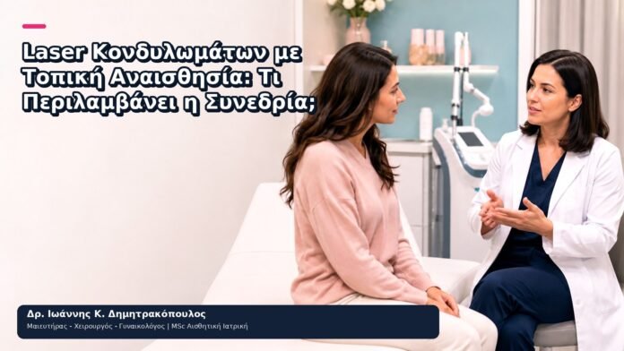 Laser Κονδυλωμάτων με Τοπική Αναισθησία: Τι Περιλαμβάνει η Συνεδρία; Laser Κονδυλωμάτων με Τοπική Αναισθησία: Τι Περιλαμβάνει η Συνεδρία; - Δρ. Ιωάννης Κ. Δημητρακόπουλος