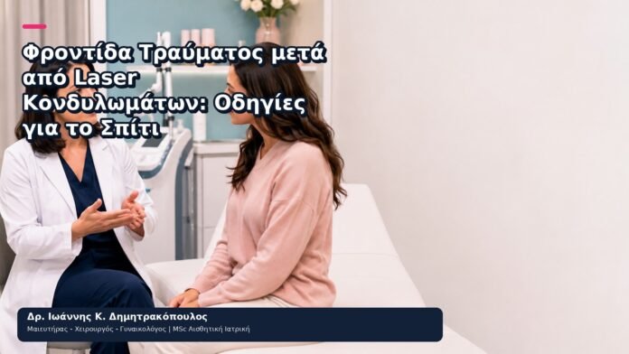 Φροντίδα Τραύματος μετά από Laser Κονδυλωμάτων: Οδηγίες για το Σπίτι Φροντίδα Τραύματος μετά από Laser Κονδυλωμάτων: Οδηγίες για το Σπίτι - Δρ. Ιωάννης Κ. Δημητρακόπουλος