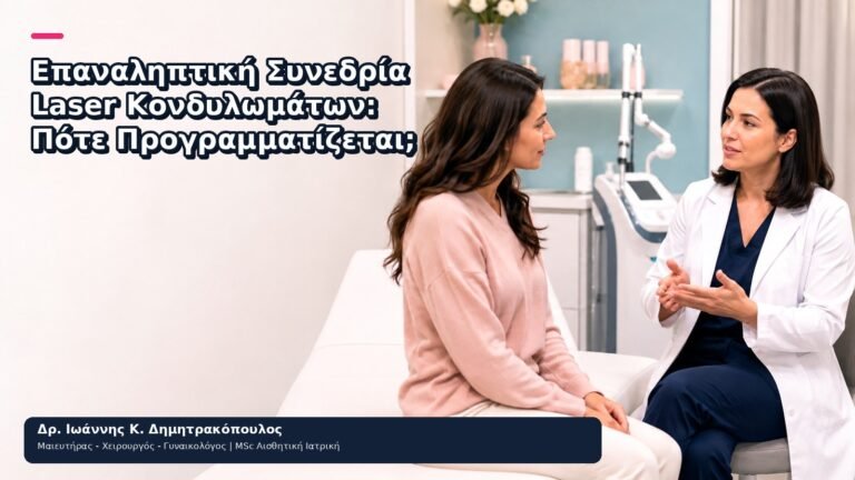 Επαναληπτική Συνεδρία Laser Κονδυλωμάτων: Πότε Προγραμματίζεται; - Δρ. Ιωάννης Κ. Δημητρακόπουλος