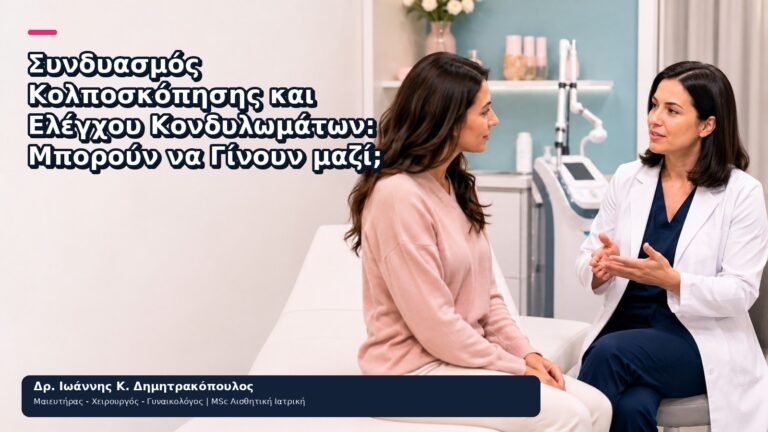 Συνδυασμός Κολποσκόπησης και Ελέγχου Κονδυλωμάτων: Μπορούν να Γίνουν μαζί; - Δρ. Ιωάννης Κ. Δημητρακόπουλος