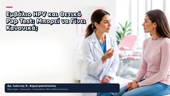Εμβόλιο HPV και Θετικό Pap Test: Μπορεί να Γίνει Κανονικά; Εμβόλιο HPV και Θετικό Pap Test: Μπορεί να Γίνει Κανονικά; - Δρ. Ιωάννης Κ. Δημητρακόπουλος