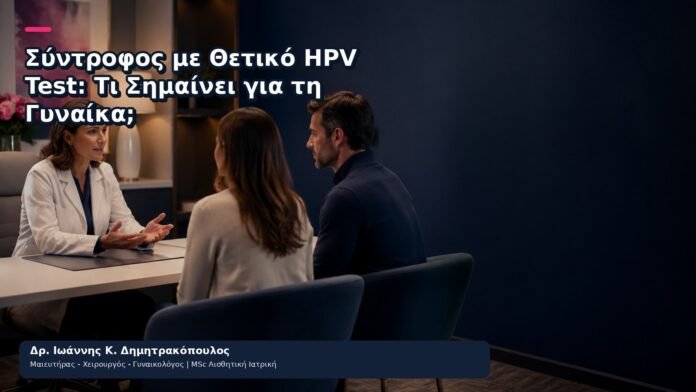 Σύντροφος με Θετικό HPV Test: Τι Σημαίνει για τη Γυναίκα; Σύντροφος με Θετικό HPV Test: Τι Σημαίνει για τη Γυναίκα; - Δρ. Ιωάννης Κ. Δημητρακόπουλος