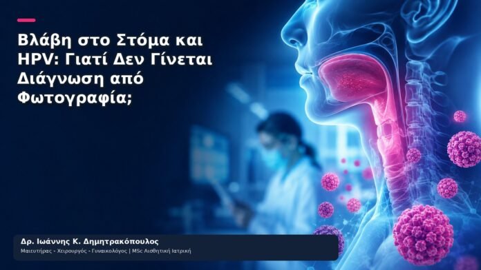 Βλάβη στο Στόμα και HPV: Γιατί Δεν Γίνεται Διάγνωση από Φωτογραφία; Βλάβη στο Στόμα και HPV: Γιατί Δεν Γίνεται Διάγνωση από Φωτογραφία; - Δρ. Ιωάννης Κ. Δημητρακόπουλος