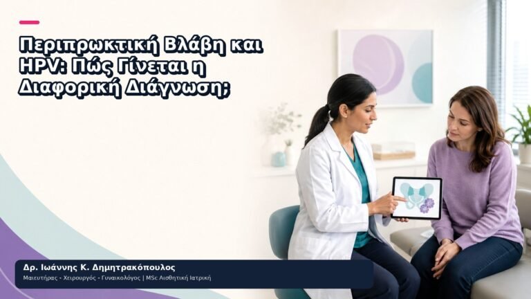 Περιπρωκτική Βλάβη και HPV: Πώς Γίνεται η Διαφορική Διάγνωση; - Δρ. Ιωάννης Κ. Δημητρακόπουλος