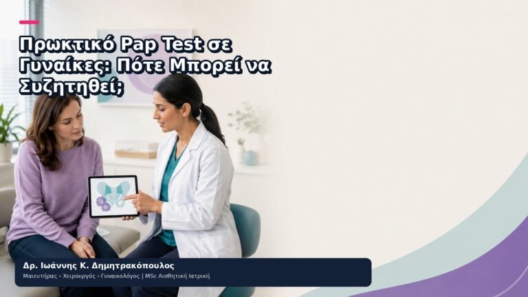 Πρωκτικό Pap Test σε Γυναίκες: Πότε Μπορεί να Συζητηθεί; - Δρ. Ιωάννης Κ. Δημητρακόπουλος