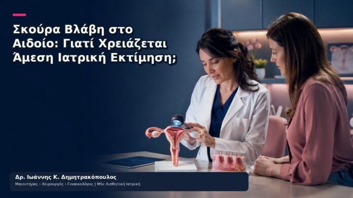 Σκούρα Βλάβη στο Αιδοίο: Γιατί Χρειάζεται Άμεση Ιατρική Εκτίμηση; Σκούρα Βλάβη στο Αιδοίο: Γιατί Χρειάζεται Άμεση Ιατρική Εκτίμηση; - Δρ. Ιωάννης Κ. Δημητρακόπουλος