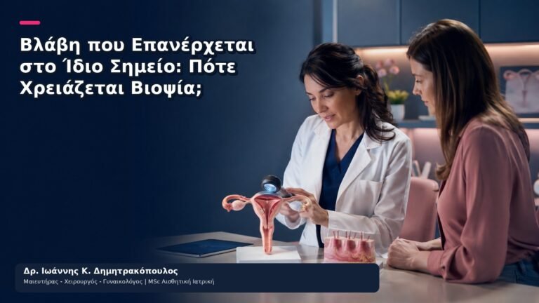 Βλάβη που Επανέρχεται στο Ίδιο Σημείο: Πότε Χρειάζεται Βιοψία; - Δρ. Ιωάννης Κ. Δημητρακόπουλος