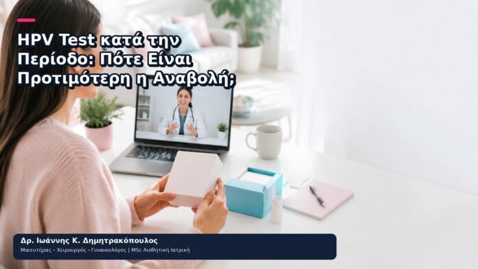 HPV Test κατά την Περίοδο: Πότε Είναι Προτιμότερη η Αναβολή; HPV Test κατά την Περίοδο: Πότε Είναι Προτιμότερη η Αναβολή; - Δρ. Ιωάννης Κ. Δημητρακόπουλος